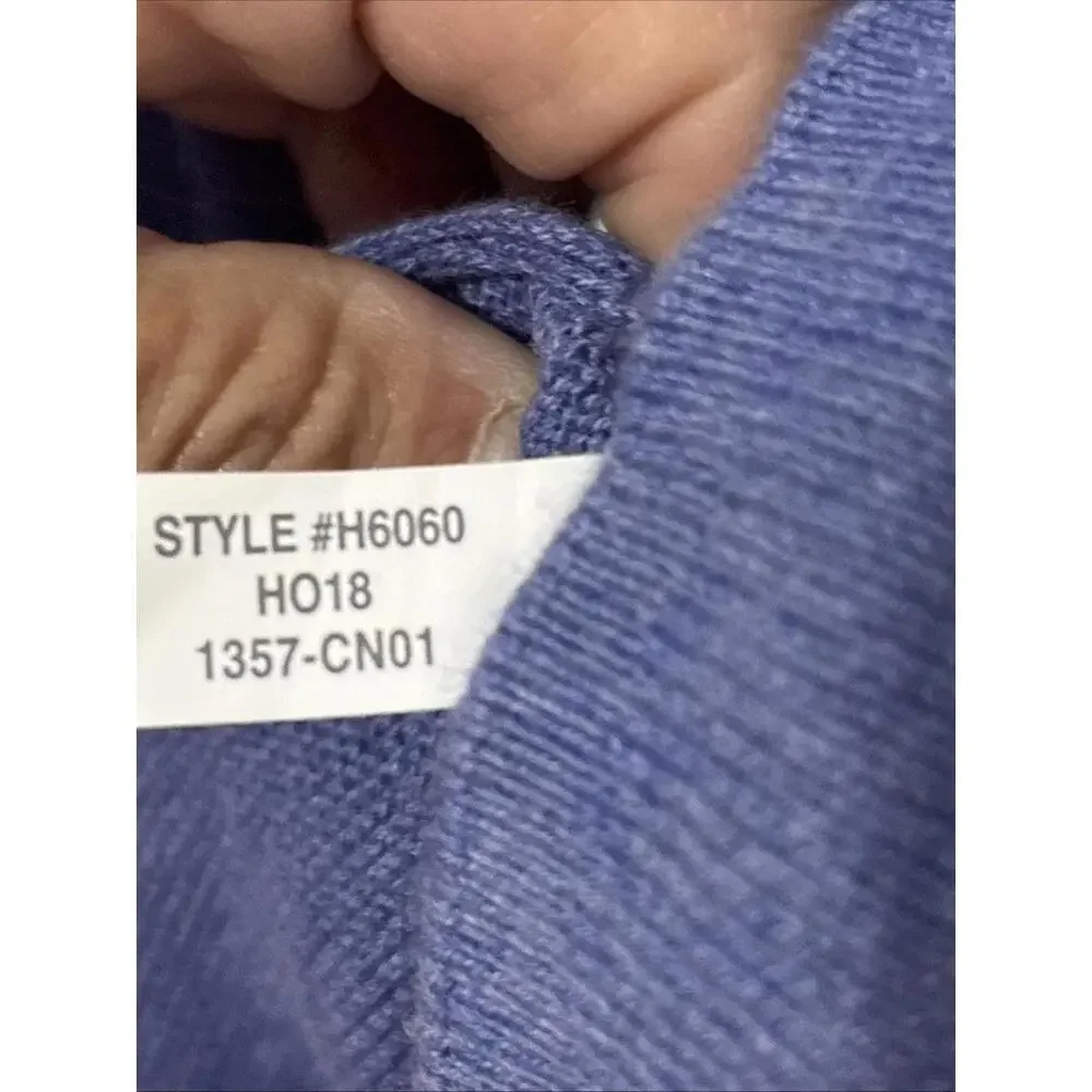 Sz 2XL J Crew Sweater Men's Blue Crew Neck Long Sleeve Cotton Preppy‎ Sweater